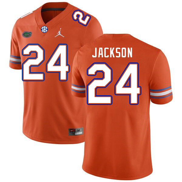 Men #24 Ja'Kobi Jackson Florida Gators College Football Jerseys Stitched Sale-Orange - Click Image to Close